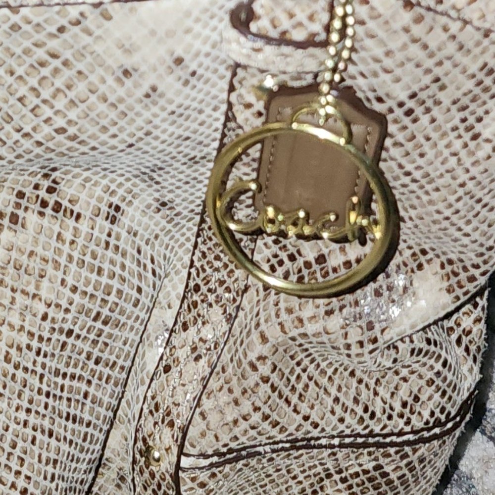 Coach Phython Leather Shoulder Bag - image 4